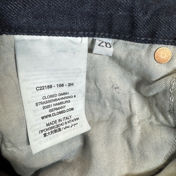 NWT CLOSED NIKKA Wide Leg Women’s Jeans DARK BLUE Sz. 26 - Picture 7 of 8